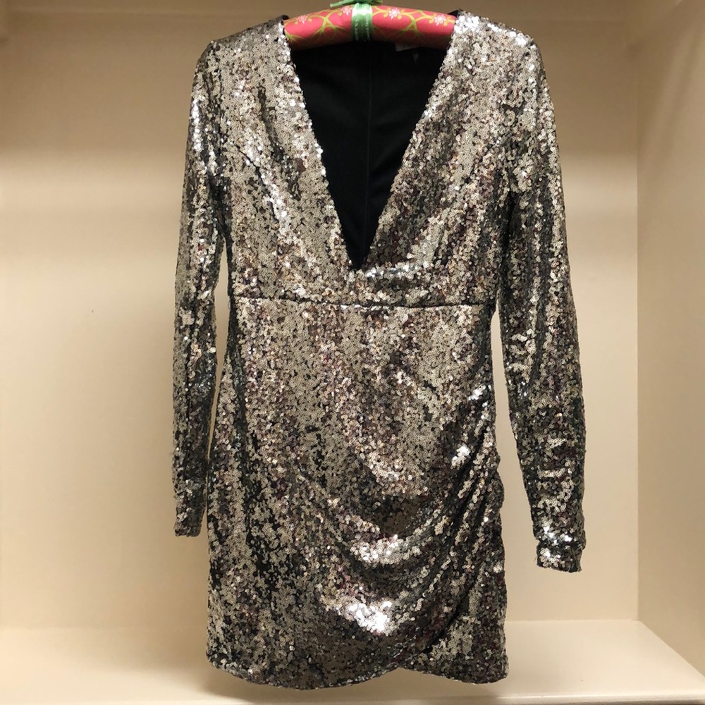 Silver sequence dress